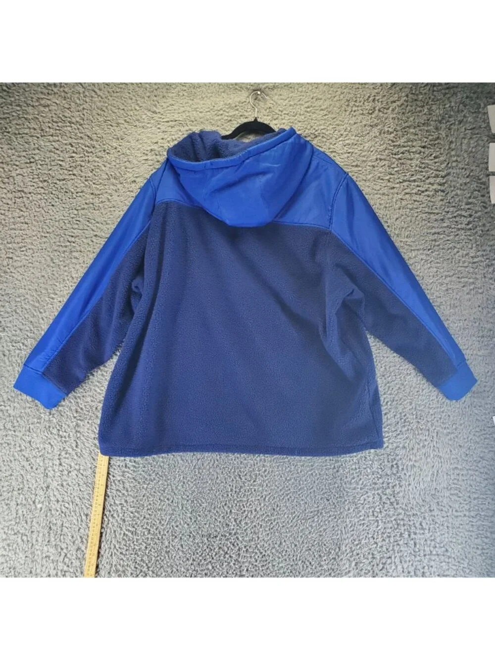 Bonobos Jacket Mens 3XL Blue Fielder Hooded Fleece Quarter-Zip Pullover